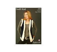 Stylecraft Ladies Russian Gilet Swift Knit Knitting Pattern 8786 Super Chunky