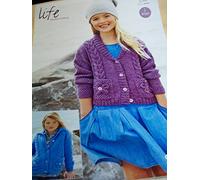 Stylecraft Life DK Knitting Pattern 9194. GirlsCardigans. Age 2-11 years. Size 56-76cm (22-30 inch).