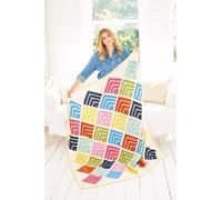 Stylecraft Life DK Mitered Square Blanket Pattern 9956