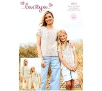 Stylecraft Love You Aran Knitting Pattern - 9973 Sweater & Tank Top in Ladies & Girls Sizes