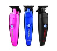 Professional Hair Trimmer for Men Stylecraft Rebel by Gamma Più, Trimmer for Hair and Beard with Rotary Motor, 120 Minutes Cordless Running Time, Adjustable Blade 0 Gap, 3 Covers