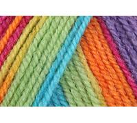 Stylecraft Merry Go Round DK Chrochet Yarn, 100% Acrylic Vibrant Colour Double Knitting Wool for Funky Cardigan Jumper - 100g Balls - Rainbow (3142)- PK of 5 GET 3 Ball Free=8 Ball