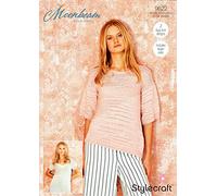 Stylecraft Moonbeam Double Knitting Pattern 9622 - Jumpers 81/86-122/127cm, 32/34-48/50in, 2 Easy Knit Designs Includes Larger Sizes