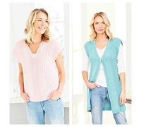 Stylecraft Naturals Bamboo and Cotton DK Knitting Pattern 9751 - Waistcoat and T-Shirt