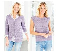 Stylecraft Naturals Bamboo and Cotton DK Knitting Pattern 9752 - Cardigan and Vest
