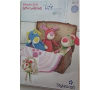 Stylecraft Puppy Toys & Paw Print Blankie Merry Go Round & Life Knitting Pattern 9215 DK