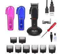 Stylecraft Rebel by Gamma Più Professional Men's Hair Clipper with Rotary Motor, 120 Minutes Wireless Autonomy, Adjustable Blade, 8 Combs, 3 Interchangeable Covers, Blade Holder
