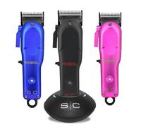 Professional Hair Clippers for Men Stylecraft Rebel by Gamma Più, Hair Trimmer with Rotary Motor, Adjustable Blade Zero Gap, 120 Minutes Cordless Running Time, 8 Combs, 3 Covers, Blade Taper Bracket