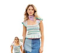 Stylecraft Savannah Aran Crochet Pattern - 9988 Summer Tops