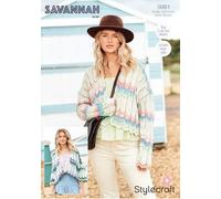 Stylecraft Savannah Aran Knitting Pattern - 9981 Ladies Cardigans