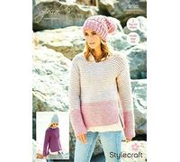 Stylecraft Special XL Super Chunky Pattern Sweaters 9592-2 Easy Knit Designs Includes Larger Sizes Multicolor