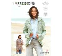 STYLECRAFT Stylcraft Impressions Aran Knitting Pattern - 10012 Ladies Jackets