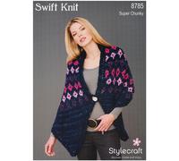 Stylecraft Swift Knit Knitting Pattern 8785 Women Wraps