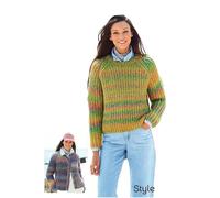 Stylecraft Vibe Chunky Knitting Pattern - 10021 Ladies Sweater & Cardigan Multicolor