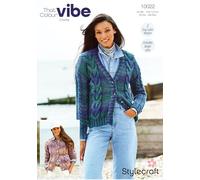 Stylecraft Vibe Chunky Knitting Pattern - 10022 Ladies Cardigans