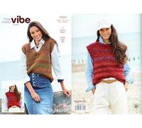 Stylecraft Vibe Chunky Knitting Pattern - 10023 Ladies Tank Tops