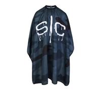 Stylecraft Waterproof Barber/stylist Cape - Black Camo Black