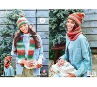 Stylecraft Wonderland Chunky Knitting Pattern - 10027 Ladies Hats & Snoods