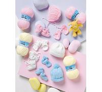 Stylecraft Wondersoft 4 Ply Hats, Bonnet, Mittens & Bootees Knitting Pattern 8211