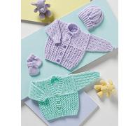 Stylecraft Wondersoft DK Cardigans, Hat & Mittens Knitting Pattern 8117