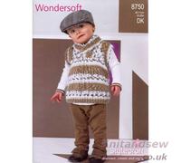 Stylecraft Wondersoft DK Knitting Pattern 8750