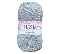 Stylecraft Yarn Bellissima DK Double Knitting 100g Balls (Silver Lining 3928)