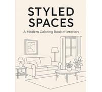 Styled Spaces: A Modern Coloring Book of Interior