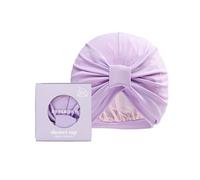 STYLEDRY French Lavender Shower Cap - Luxury Hair Protection - Waterproof & Eco-Friendly - Frizz Control & Style Preservation - Fits All Hair Types - Reusable & Comfortable