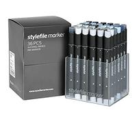 Stylefile Marker Set of 36-Grey Set