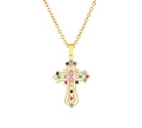 StyleJella Exquisite Stainless Steel Cross Necklaces,A Perfect Blend of Gothic Style and Christian Faith, Suitable for Men and Women, Fashionable Accessories, Hypoallergenic Material,Choices for