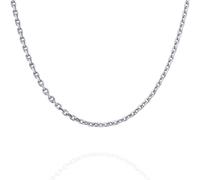 StyleJella Gold Silver Necklace Chain With Adjustable Lobster Clasp, Diamond Cut Geometric Gold Beads Stationed on Dainty 2mm Cable Box Chain, 16 Inches Rolo Oval Figaro Link Singapore Chain