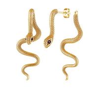 StyleJella Retro Snake Earrings for Women-Vintage Goth Punk Snake Earrings，Gold Silver Snake Earrings Statement Long Snake Jewelry, Stainless Steel, No Gemstone