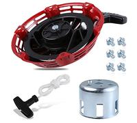 Stylemafia Pull-Start-Recoil-Starter Cover fit for Honda GX120 GX160 GX200 Pull Starter (Steel Rod Paws) Engine 4/5.5/6.5hp Generator Lawnmower Replace # 28400-ZE1-003ZF 28400-ZH8-013YA
