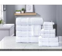 StyleMyBedroom 100% Cotton Towels Super Soft Absorbent 500 GSM with Viscose Gr order (White,Bath Sheet)