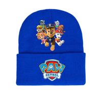 (StyleN) Paw Printing Patrol Knitted Hat Thermal Insulated Roll Brim Outdoor Winter For