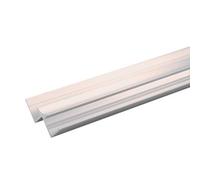 Stylepanel Straight Panel Internal Corner Joint (L)2450mm (W)11mm (T)30mm - Matt Silver Effect