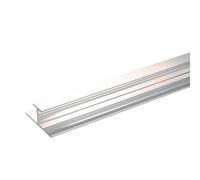 Stylepanel Straight Panel Straight Joint (L)2450mm (W)11mm (T)30mm - Gloss Silver Effect