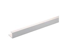 Stylepanel Straight Polished Panel End Cap (W)11mm (T)30mm - Matt Silver Effect