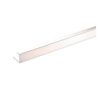 Stylepanel Straight Trim Polished Panel End Cap (W)11mm (T)30mm - Gloss Silver Effect