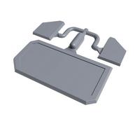 Stylepanel Sureseal Profile End Cap (W)10mm (T)10mm - Matt Silver Effect