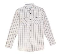 STYLER | STREET Men’s Lumberjack Checked Shirts Two Pocket 100% Cotton Long Sleeve Regular Fit Flannel for Adult, Size S to 2XL (UK, Alpha, XL, Regular, Regular, Pearwhite_ss1e)