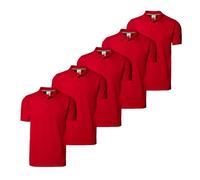 STYLER | STREET Stylerstreet Men’s Plain Polo Shirts Pack of 5, Lightweight Multicolor 100% Pique Cotton Short Sleeve Polo (UK, Alpha, XL, Regular, Regular, Red)