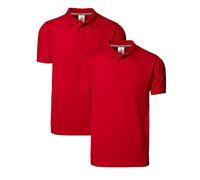 Stylerstreet Men’s Plain Activewear Polo Shirts 2 Pack, Twin Pack Multicolor Lightweight 100% Pique Cotton Short Sleeve Solid Polo Shirt for Men, Multipack Regular Fit Workwear Casual Polo, Size S-5XL
