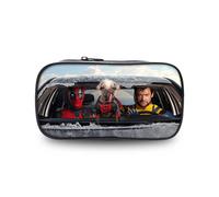 (StyleS) Eyecatching Deadpool And Wolverine Printed Stationery Bag For All Students