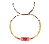 Styles Handmade Accessory Featuring Crystal Beads and Gold Coppers Beads with Adjustable Length Youth Fashion