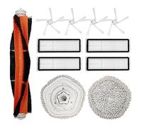 Styleshop777 Accessory Set for Dreame W10 / W10 Pro Robot Vacuum Cleaner, Main Brush, Mop Cloths, Hepa Filter, Side Brushes, Replacement Part Kit (Set 1)