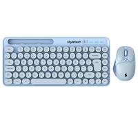 Styletech MK520 Wireless Mouse and Keyboard - Pastel Blue