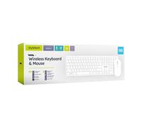 Styletech Wireless Keyboard and Mouse Bundle - White