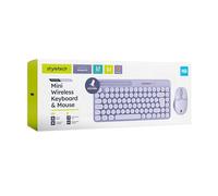 Styletech Wireless Pastel Keyboard and Mouse Bundle - Lavender