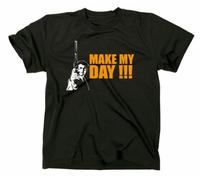 STYLETEX23 #2 Dirty Harry Make My Day T-Shirt, Black, L